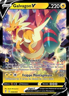 Carte Galvagon V 58/203 – Évolution Céleste