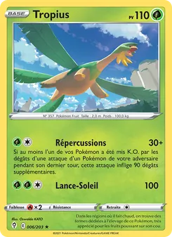 Carte Tropius 6/203 – Évolution Céleste