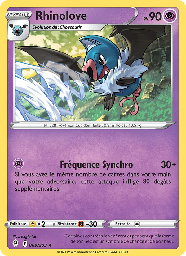 Carte Rhinolove 69/203 – Évolution Céleste