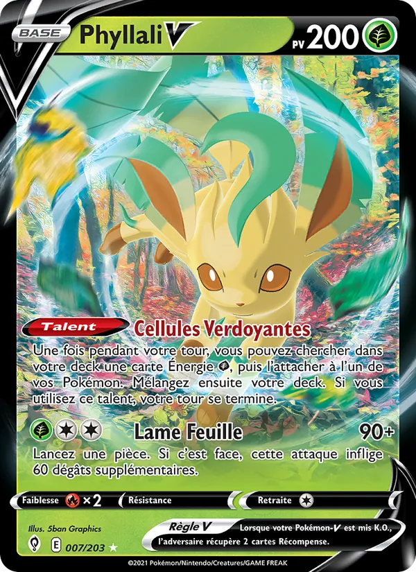 Carte Phyllali V 7/203 – Évolution Céleste