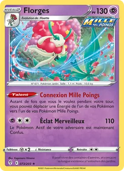 Carte Florges 73/203 – Évolution Céleste