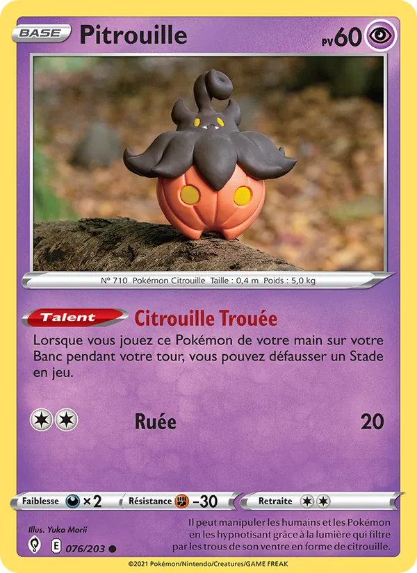 Carte Pitrouille 76/203 – Évolution Céleste