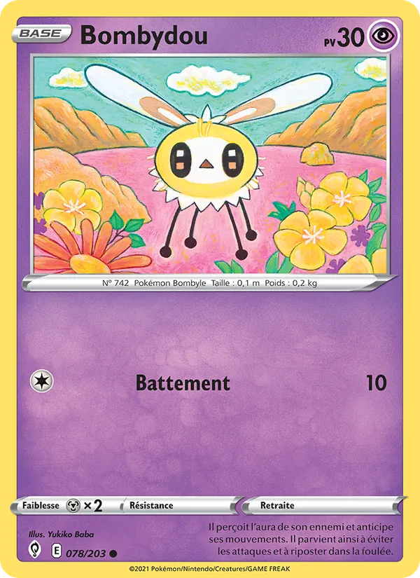 Carte Bombydou 78/203 – Évolution Céleste