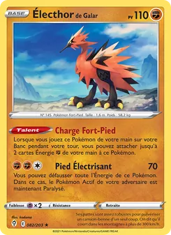 Carte Électhor de Galar 82/203 – Évolution Céleste