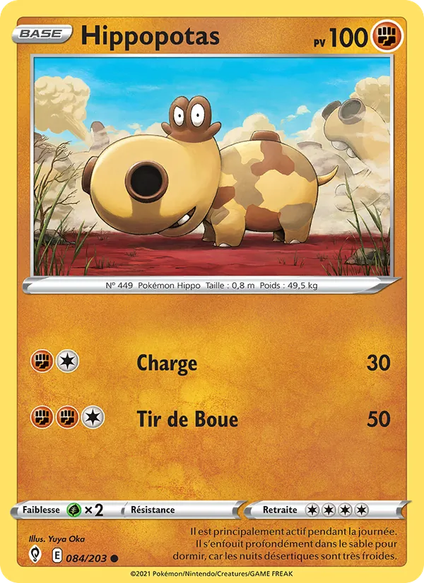 Carte Hippopotas 84/203 – Évolution Céleste
