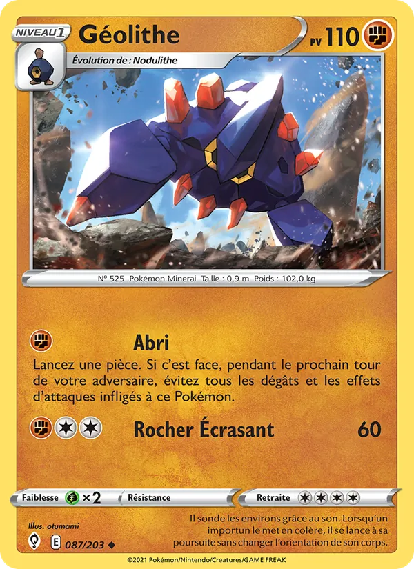Carte Géolithe 87/203 – Évolution Céleste