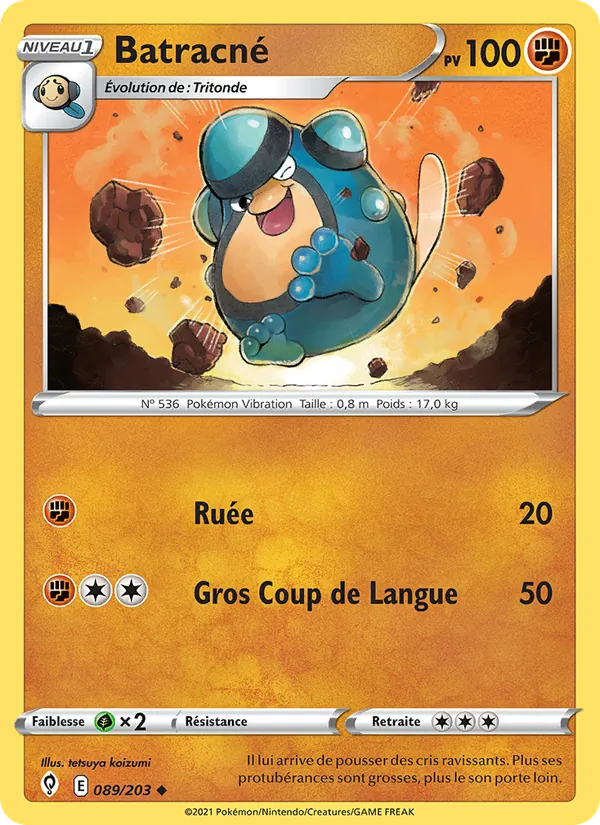 Carte Batracné 89/203 – Évolution Céleste
