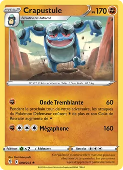 Carte Crapustule 90/203 – Évolution Céleste
