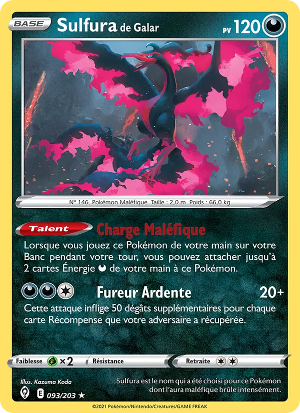 Carte Sulfura de Galar 93/203 – Évolution Céleste