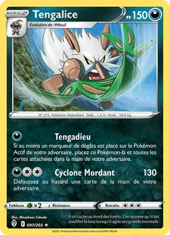 Carte Tengalice 97/203 – Évolution Céleste