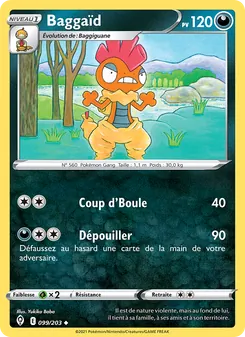 Carte Baggaïd 99/203 – Évolution Céleste