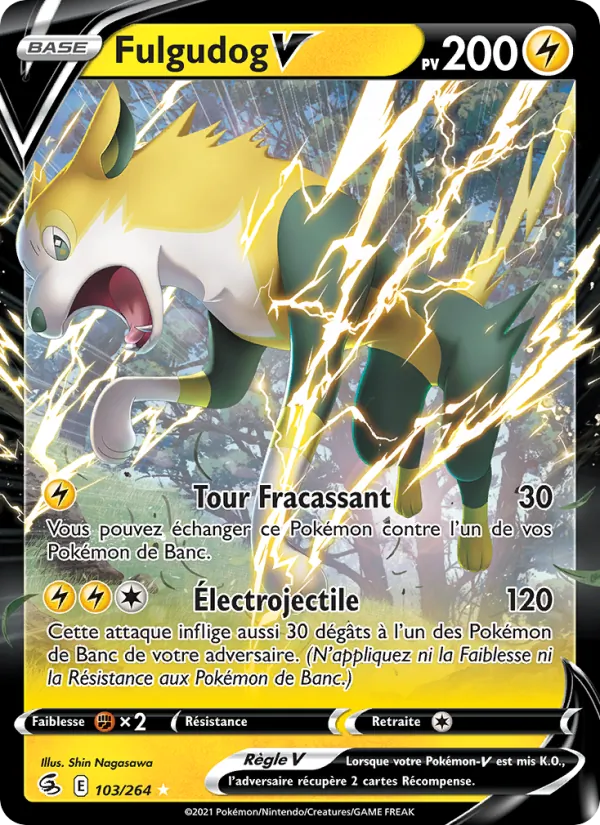 Carte Fulgudog V 103/264 – Poing de Fusion
