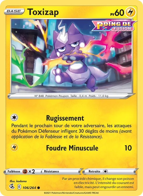 Carte Toxizap 106/264 – Poing de Fusion