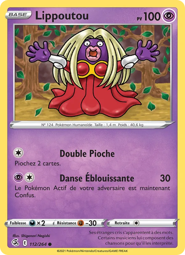 Carte Lippoutou 112/264 – Poing de Fusion