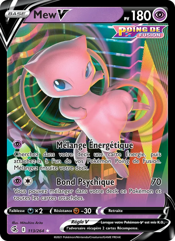 Carte Mew V 113/264 – Poing de Fusion