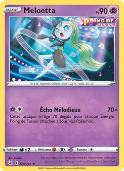 Carte Meloetta 124/264 – Poing de Fusion