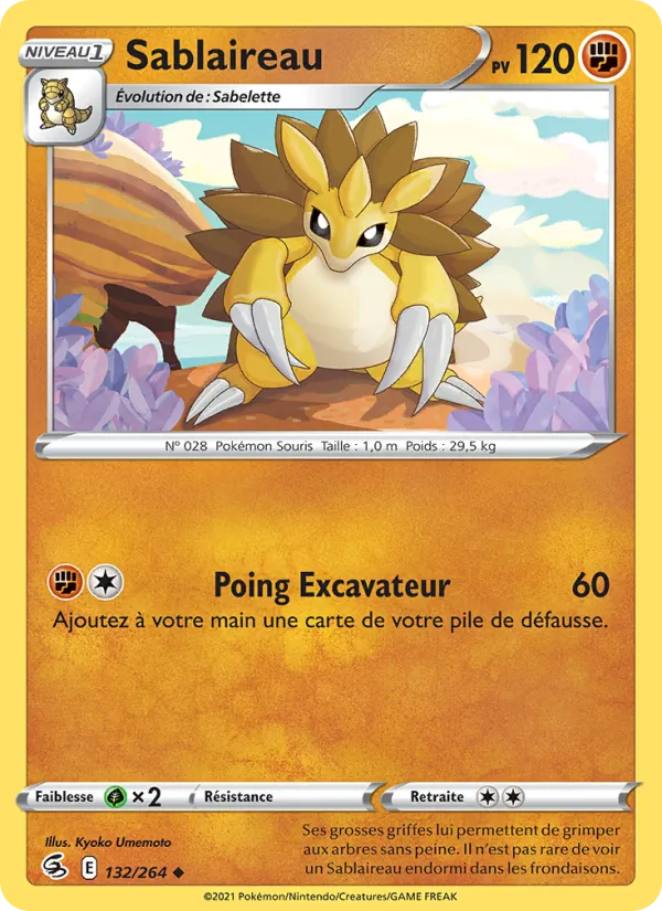 Carte Sablaireau 132/264 – Poing de Fusion