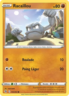 Carte Racaillou 135/264 – Poing de Fusion