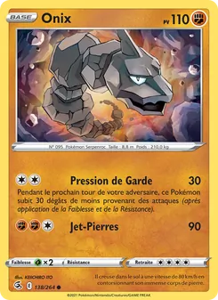 Carte Onix 138/264 – Poing de Fusion