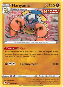 Carte Hariyama 143/264 – Poing de Fusion