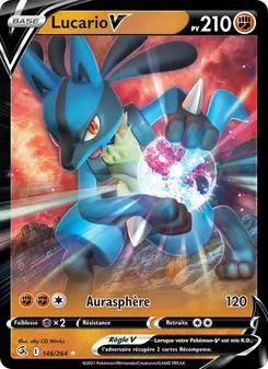 Carte Lucario V 146/264 – Poing de Fusion