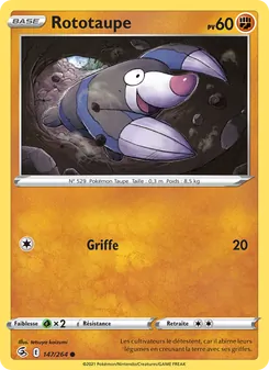 Carte Rototaupe 147/264 – Poing de Fusion