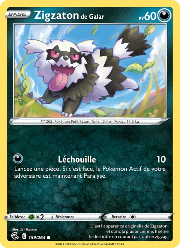 Carte Zigzaton de Galar 159/264 – Poing de Fusion