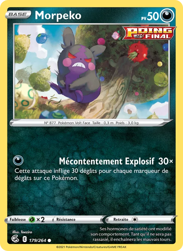 Carte Morpeko 179/264 – Poing de Fusion