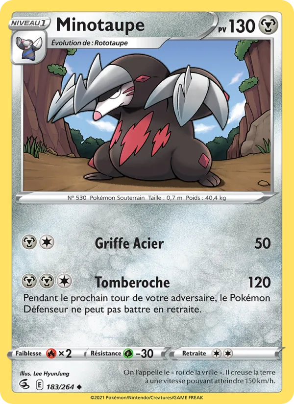 Carte Minotaupe 183/264 – Poing de Fusion