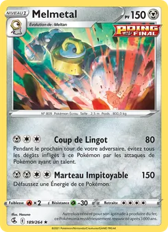 Carte Melmetal 189/264 – Poing de Fusion