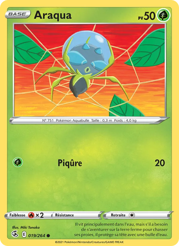 Carte Araqua 19/264 – Poing de Fusion