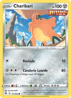 Carte Charibari 191/264 – Poing de Fusion