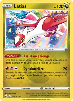 Carte Latias 193/264 – Poing de Fusion