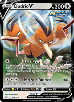 Carte Dodrio V 201/264 – Poing de Fusion