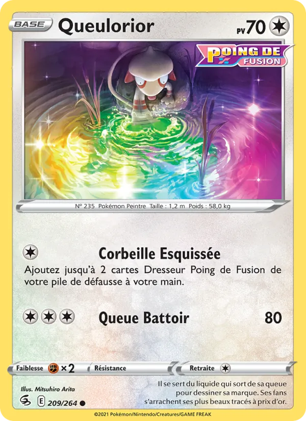 Carte Queulorior 209/264 – Poing de Fusion