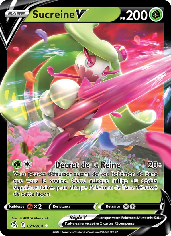 Carte Sucreine V 21/264 – Poing de Fusion