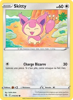 Carte Skitty 210/264 – Poing de Fusion