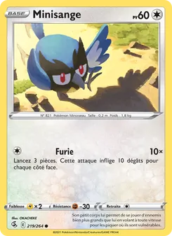 Carte Minisange 219/264 – Poing de Fusion
