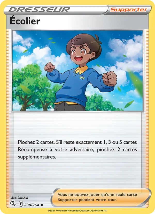 Carte Écolier 238/264 – Poing de Fusion
