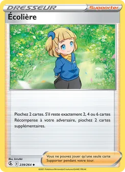 Carte Écolière 239/264 – Poing de Fusion