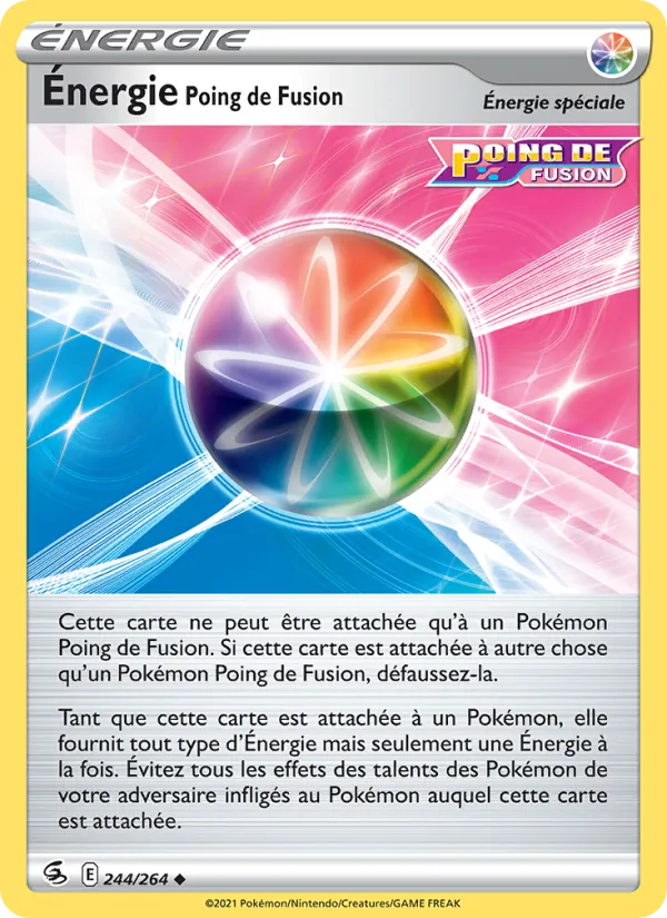 Carte Énergie Poing de Fusion 244/264 – Poing de Fusion