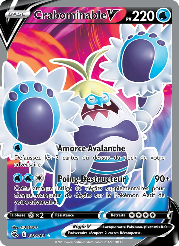 Carte Crabominable V 248/264 – Poing de Fusion