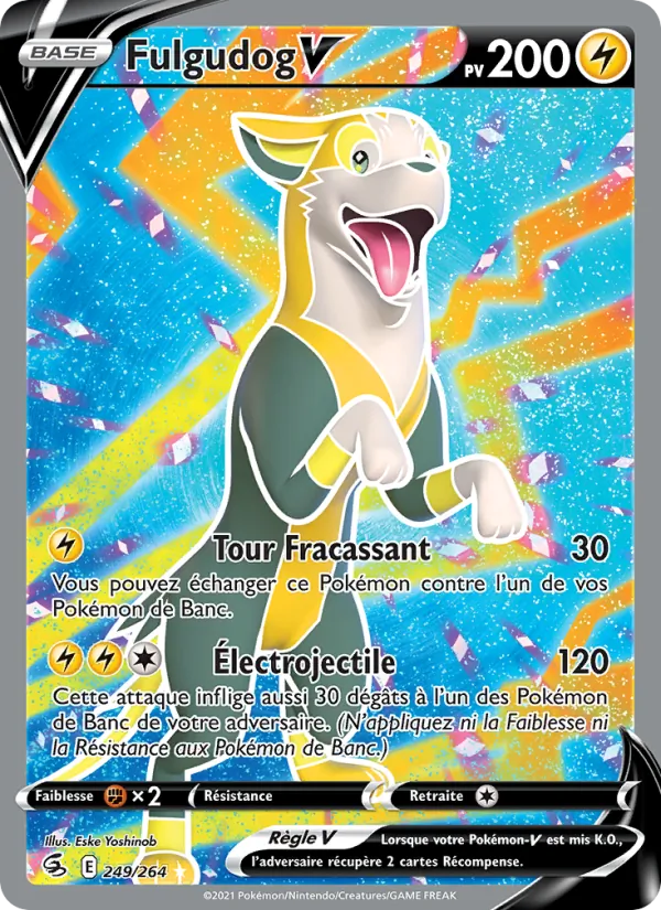 Carte Fulgudog V 249/264 – Poing de Fusion