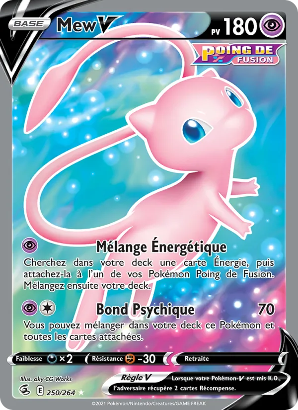 Carte Mew V 250/264 – Poing de Fusion