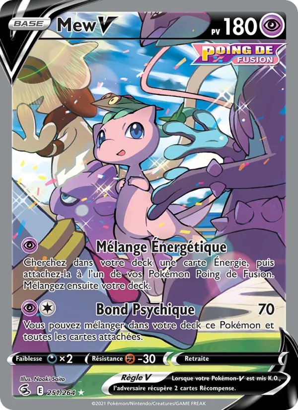Carte Mew V 251/264 – Poing de Fusion