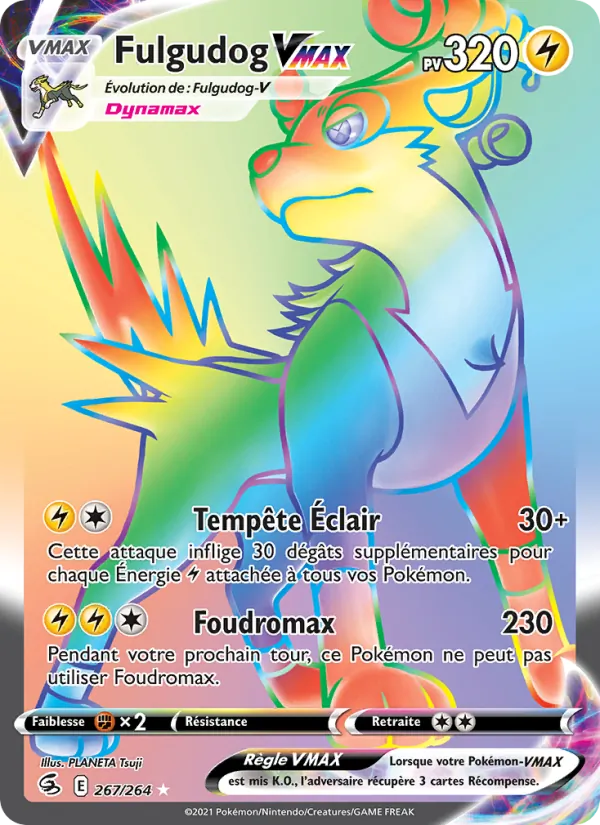 Carte Fulgudog VMAX 267/264 – Poing de Fusion