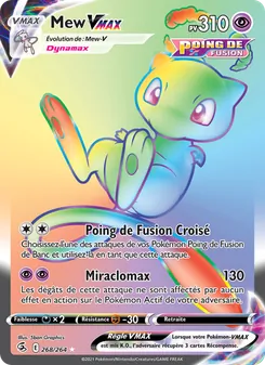 Carte Mew VMAX 268/264 – Poing de Fusion