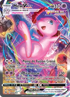 Carte Mew VMAX 269/264 – Poing de Fusion