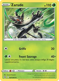 Carte Zarude 27/264 – Poing de Fusion