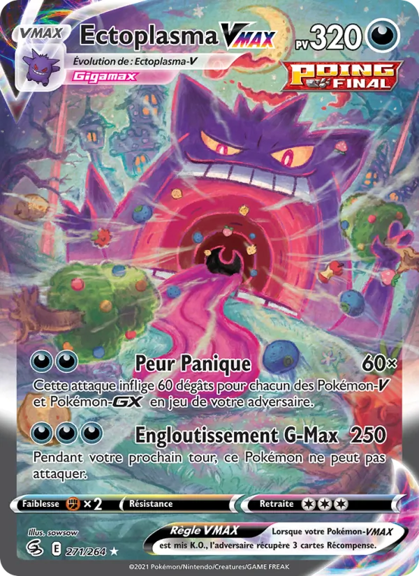 Carte Ectoplasma VMAX 271/264 – Poing de Fusion